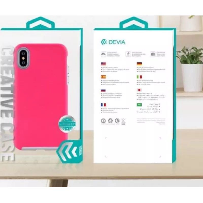Hoesje Devia KimKong Series voor iPhone XS Max 6,5, rozenrood