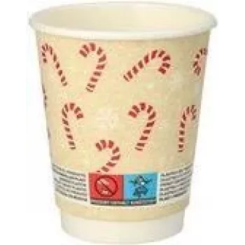 PAPSTAR 20 wegwerpbekers Candy Canes 0,2 ml (89695)