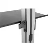 Maclean MC-791N telescopische vloer-plafond tv-beugel met plank, 37-70 inch, 30 kg