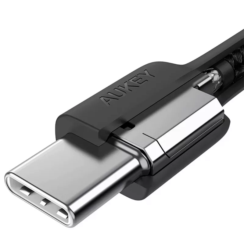 Aukey CB-CD45 USB-C naar USB-C-kabel, Quick Charge, 0,9 m, zwart