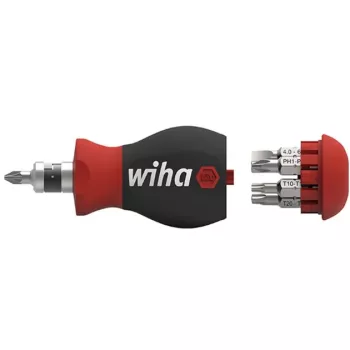 Wiha Stubby bitschroevendraaier 8-delig inbus, buitenzeskant, Phillips, Pozidriv, sleuf, TORX (43613)