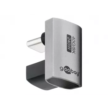Goobay USB-C-adapter 180° U-vorm USB4 - stekker naar bus (74445)