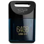 Silicon Power Jewel J06 SP064GBUF3J06V1D 64 GB USB-stick, USB 3.2 Gen 1 (USB 3.0), donkerblauw