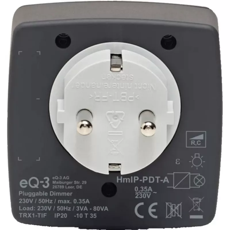 eQ-3 AG Homematic IP 161621A0, binnen, antraciet, kunststof, IP20, 70 mm, 39 mm