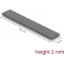 Warmtegeleidingspad DeLOCK 18477 3 W/m·K grijs 20x120x2 mm