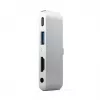 Satechi aluminium USB-C-hub voor iPad Pro zilver