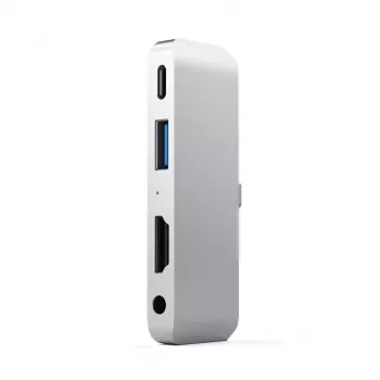 Satechi aluminium USB-C-hub voor iPad Pro zilver