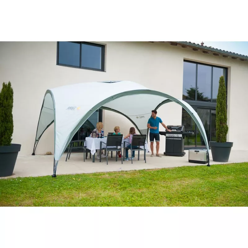 Paviljoen Event Shelter, 4,5 x 4,5 m (lichtgrijs/grijs)