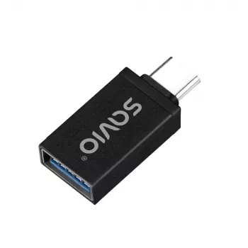 Savio AK-80 videokabel-adapter 0m USB Type-A USB Type-C zwart