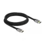 DELOCK Ultra High Speed HDMI-kabel 48 Gbit/s 8K 60Hz grijs 2 m gecertificeerd