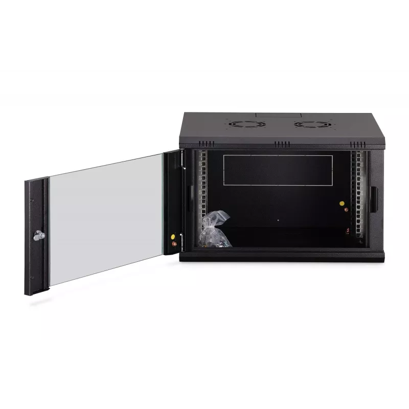 Wandgemonteerde 19-inch rackkast DIGITUS Dynamic-N DN-37101 — 7U, 600x450 mm, IP20, slot met sleutel, gedemonteerd