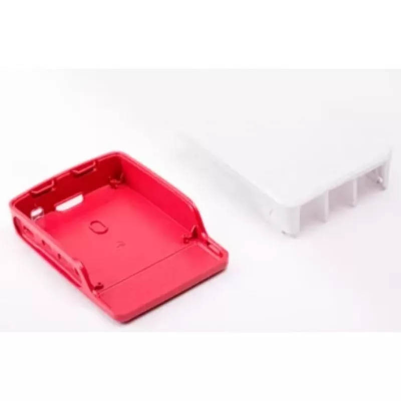 ALLNET Raspberry Pi 4 accessoire - officiële behuizing rood/wit voor 4