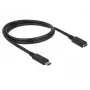 USB-kabel DeLOCK 85533 USB 3.2 Gen 1 1m USB-C zwart