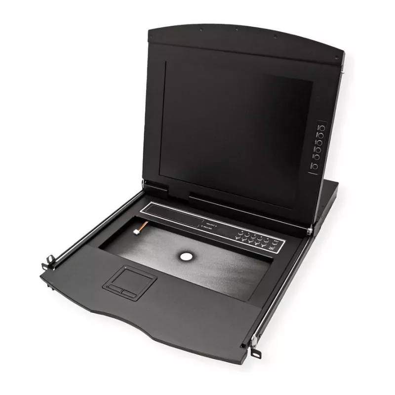 Rackconsole VALUE 26.99.0163 — 43,2 cm (17 inch) 1280×1024, USB-toetsenbord en -muis, 1U, zwart