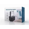 Gembird HD32-U2S-5 dockingstation voor 2,5- en 3,5-inch harde schijven, USB 2.0 Type-A, zwart