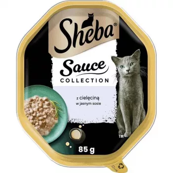 Natvoerzak Sheba schaal kalf in saus 85 g