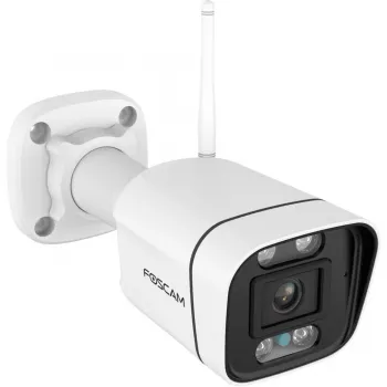 Foscam V8P Wi-Fi bewakingscamera wit 8MP (3840x2160), dual-band wlan, ingebouwde schijnwerper en alarmsirene (V8P-W)
