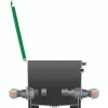 Sprinklersysteem verbinder 25 mm > 1, zwarte verbinder/grijs