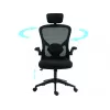 Gamingstoel Sandberg ErgoFusion Basic gevoerde zitting mesh rugleuning zwart