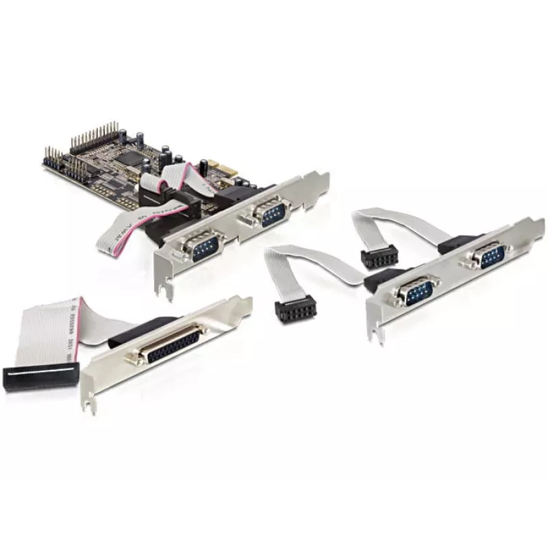 PCI Express-kaart DeLOCK 89177 4 x serieel 1 x parallel