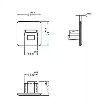 Bus-veiligheidsafdekking RJ-45 DeLOCK 64019