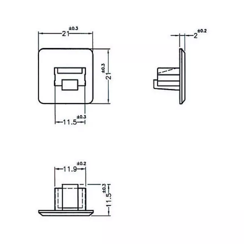 Bus-veiligheidsafdekking RJ-45 DeLOCK 64019