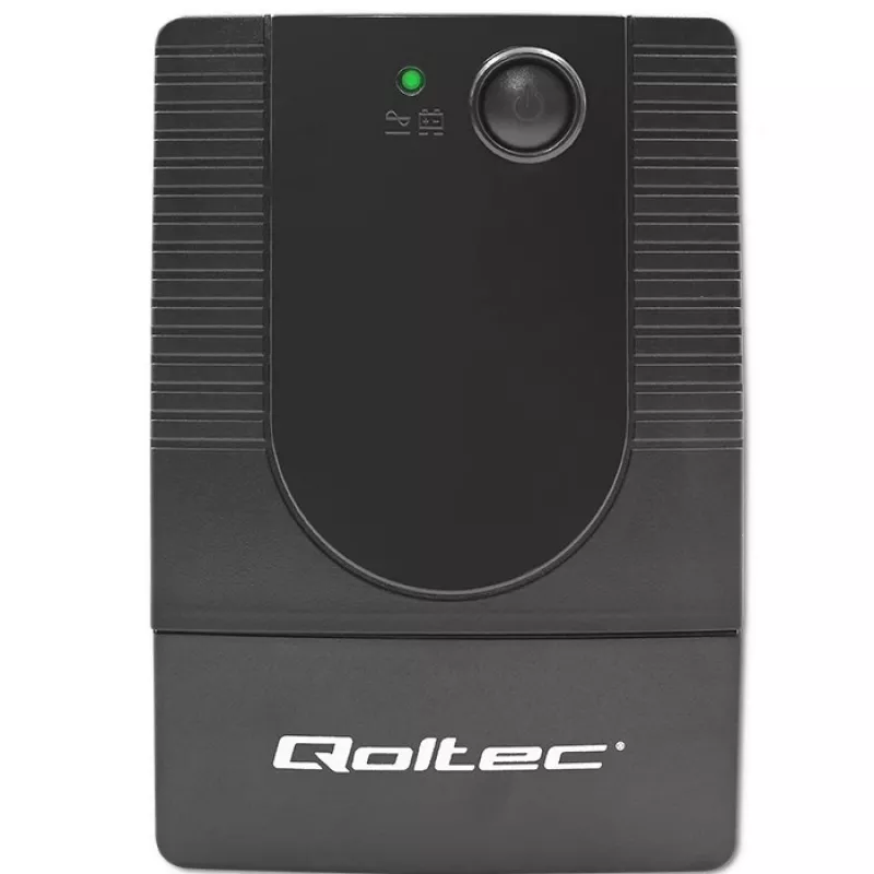 Qoltec 53772 UPS (noodstroomvoorziening) Line-Interactive 0,65 kVA 360 W 1 AC-uitgang