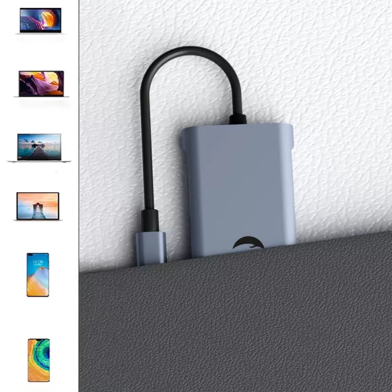 USB-C 11-in-1 adapter Hawk HW-HUB1101 — multiport-hub met 11 aansluitingen