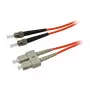 Synergy 21 1,0m OM2 ST - SC - ST - SC - mannelijk/mannelijk - OM2 - oranje - multimode (S216252)