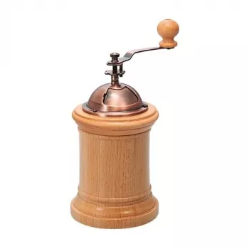 Handmatige koffiemolen HARIO Column CM-502C – kegelmaalwerk, hout, 40 g capaciteit, geïntegreerde uitvoerbeker