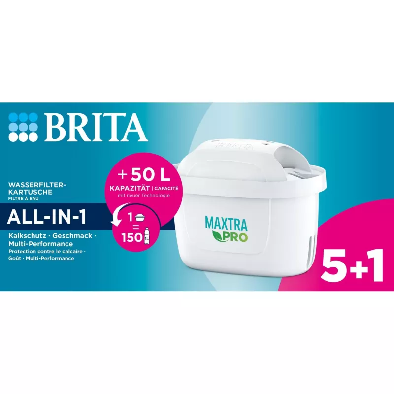 BRITA tafelwaterfilter Maxtra Pro filtercartridge 5+1 pack