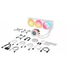 All-in-one-vloeistofkoeler Corsair iCUE LINK TITAN 360 RX LCD 12 cm, wit
