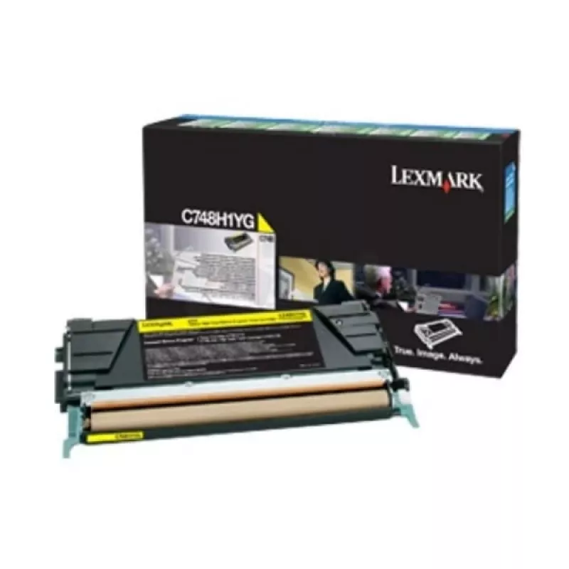 Tonercartridge Lexmark C748 geel 10K pagina's