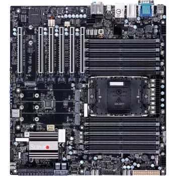 Supermicro – moederbord X13SWA-TF – E-ATX – LGA4677 Socket-E – W790 chipset USB 3.2 Gen 1 USB-C 3.2 Gen 2x2 USB 3.1 Gen 2 USB 3.2 Gen 2x2 10 Gigabit LAN Gigabit LAN onboard grafisch
