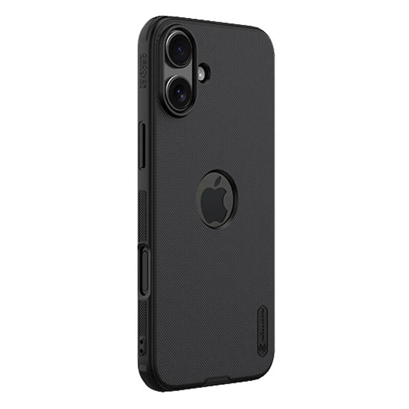 Beschermhoes Nillkin voor iPhone 16 Plus Super Frosted Pro — zwart, slanke hardcase