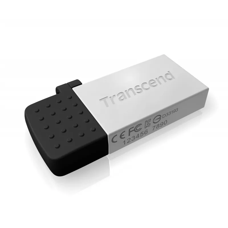 Transcend JetFlash Mobile 380 - USB-flashstation - 16 GB - USB 2.0 - zilver (TS16GJF380S)
