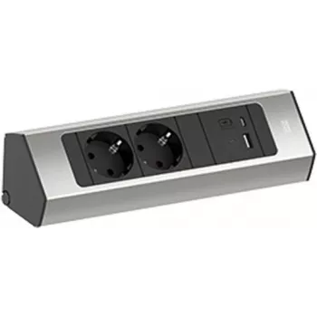 Stekkerdoos Bachmann CASIA 2 met 2x CEE7/3-stopcontacten en 1x USB A/C 22W