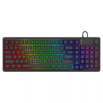 Savio Galaxis gaming-toetsenbord USB QWERTY US Engels zwart