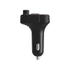 SAVIO FM-zender, Bluetooth 5.3, QC 3.0-oplader, LED-display, bass boost, TR-15, zwart