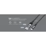 USB Type-C 2-in-1-kabel Orsen S8, 5A, 1,5 m (snelladen/data)
