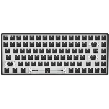 Sharkoon SKILLER SGK50 S3 Barebone gaming-toetsenbord - volledig personaliseerbaar gaming-toetsenbord in 75%-indeling, hot-swap, RGB-verlichting, QWERTZ-indeling
