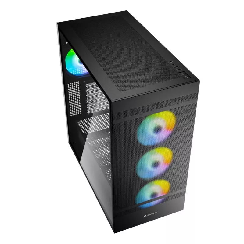 PC-behuizing Sharkoon REBEL C50 RGB full tower zwart