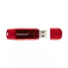 USB-flashdrive Intenso 128 GB USB Type-A 2.0 Rood Transparant