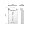 USB-stick 256GB Transcend JetFlash 710 USB3.1 zilver