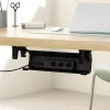 Kabelgoot onder bureau MACLEAN MC-106B — zwart, ABS, maximale belasting 5 kg