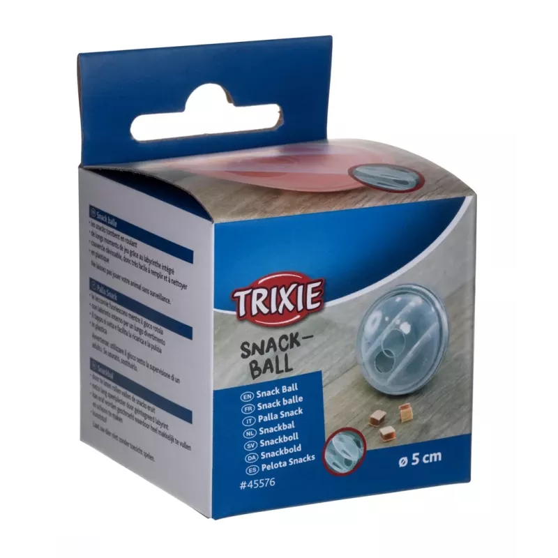 Snackbal Trixie 5 cm voor katten, technopolymeer, geassorteerde kleuren