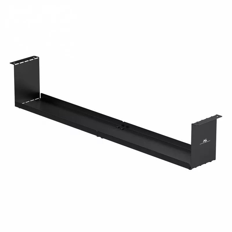 Maclean compacte kabelorganizer onder het bureau, max. belasting 5 kg, zwart, MC-107 B
