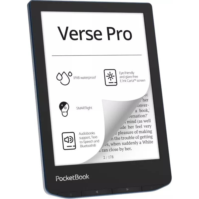 PocketBook Verse Pro e-bookreader touchscreen 16 GB Wi-Fi zwart, Blue