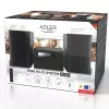 Mini hifi-stereosysteem Adler AD 1917 — Bluetooth V5.3, cd/usb/mp3, 2×25 W RMS, FM-tuner, 4-bands equalizer, AUX, zwart