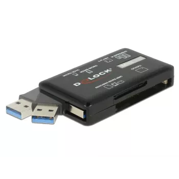DeLOCK SuperSpeed USB-kaartlezer CF SD Micro SD MS M2 xD 5 Gbps